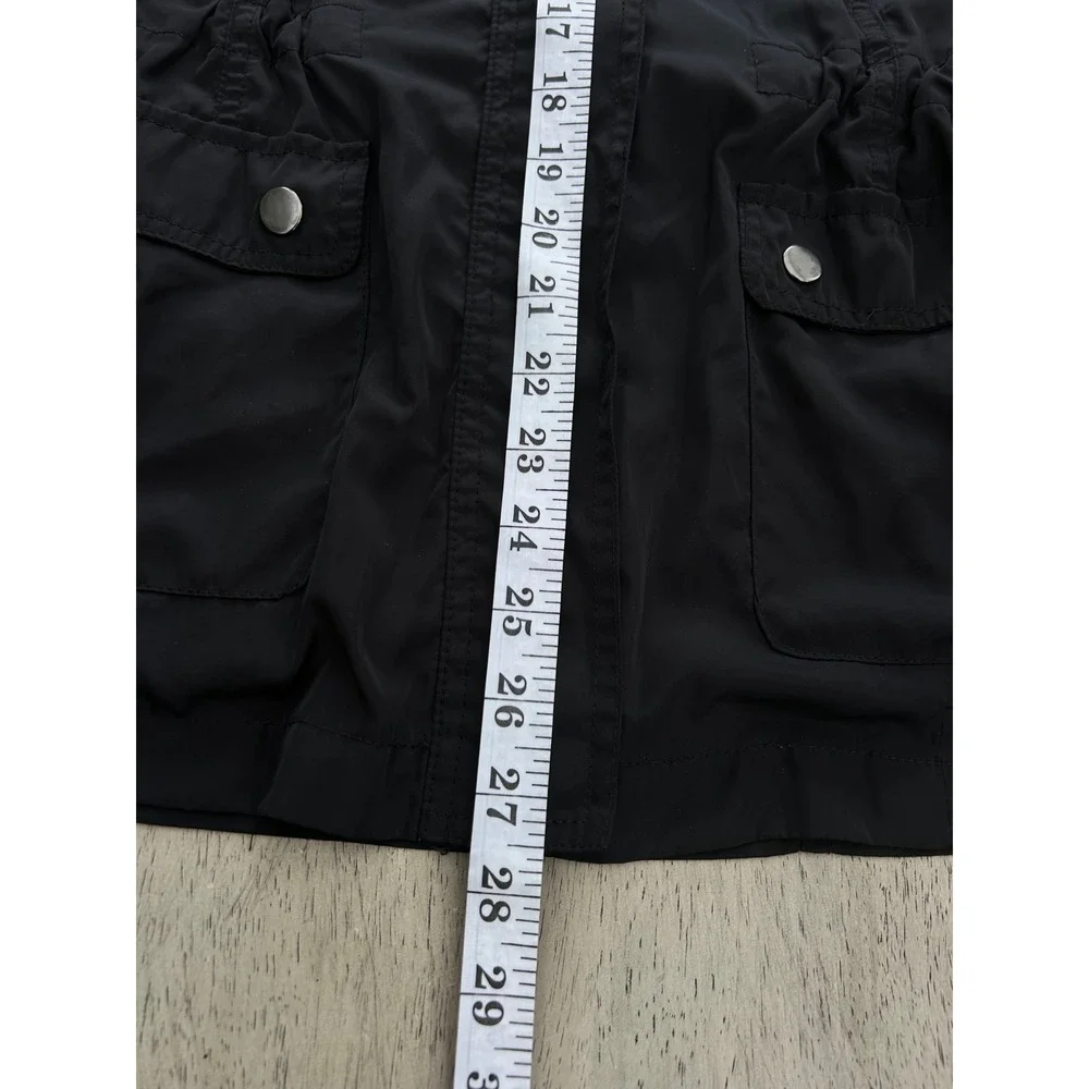 Athletic Collection by 26 International Black Utility Anorak Jacket Hooded L